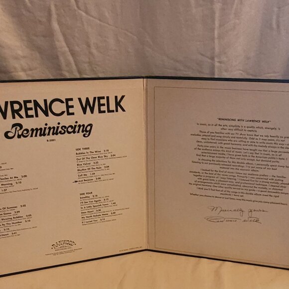 2/$9 Records Lawrence Welk ‎& His Orchestra Reminiscing: Ranwood Vinyl 2 Records - Picture 3 of 9